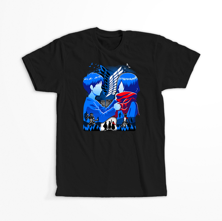 Koszulka Czarna Attack on titan WYBIERZ KOLOR KOSZULKI I FASON