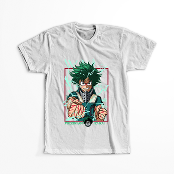 Koszulka Biała My Hero Academia / Akademia bohaterów - WYBIERZ KOLOR KOSZULKI I FASON