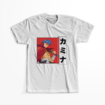 Koszulka Biała Tengen Toppa Gurren Lagann - WYBIERZ KOLOR KOSZULKI I FASON