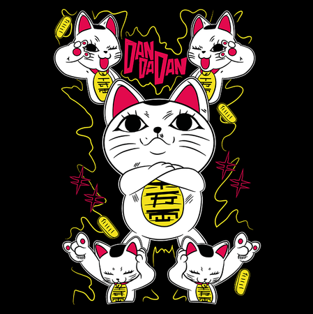 Koszulka Biała Dandadan - WYBIERZ FASON KOSZULKI