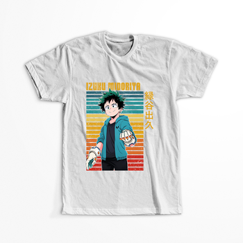 Koszulka Biała My Hero Academia / Akademia bohaterów - WYBIERZ KOLOR KOSZULKI I FASON