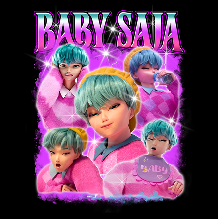 Koszulka Czarna KPop Demon Hunters WYBIERZ KOLOR KOSZULKI I FASON