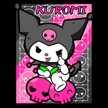 Koszulka Biała - Kuromi - WYBIERZ KOLOR KOSZULKI I FASON