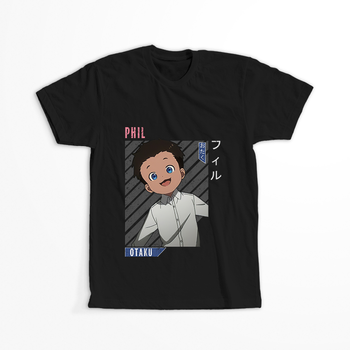 Koszulka Czarna - The Promised Neverland - WYBIERZ KOLOR KOSZULKI I FASON