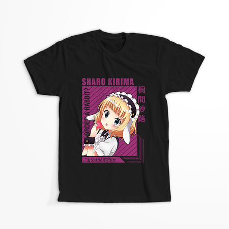 Koszulka Czarna - Is the Order a Rabbit?  - WYBIERZ KOLOR KOSZULKI I FASON