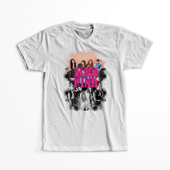 Koszulka Biała BlackPink WYBIERZ KOLOR KOSZULKI I FASON