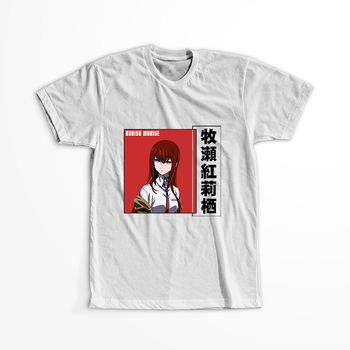 Koszulka Biała - Steins;Gate - WYBIERZ KOLOR KOSZULKI I FASON