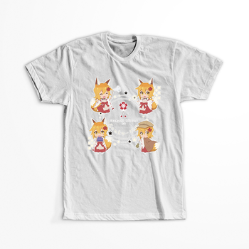Koszulka Biała Sewayaki Kitsune no Senko-san /  The Helpful Fox Senko-san - WYBIERZ KOLOR KOSZULKI I FASON