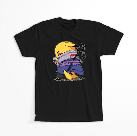 Koszulka Czarna - Pokemon x Naruto - WYBIERZ KOLOR KOSZULKI I FASON