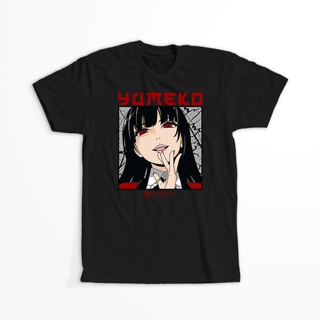 Koszulka Czarna - Kakegurui - WYBIERZ KOLOR KOSZULKI I FASON