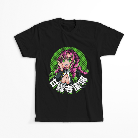 Koszulka Czarna Demon Slayer / Kimetsu no Yaiba / Miecz zabójcy demonów - WYBIERZ KOLOR KOSZULKI I FASON