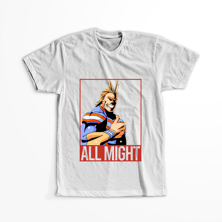 Koszulka Biała My Hero Academia / Akademia bohaterów - WYBIERZ KOLOR KOSZULKI I FASON