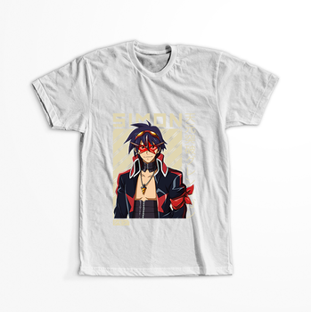 Koszulka Biała Tengen Toppa Gurren Lagann - WYBIERZ KOLOR KOSZULKI I FASON