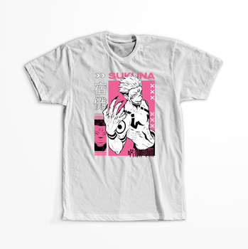 Koszulka Biała Jujutsu Kaisen - WYBIERZ KOLOR KOSZULKI I FASON