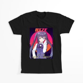 Koszulka Czarna - Is the Order a Rabbit?  - WYBIERZ KOLOR KOSZULKI I FASON