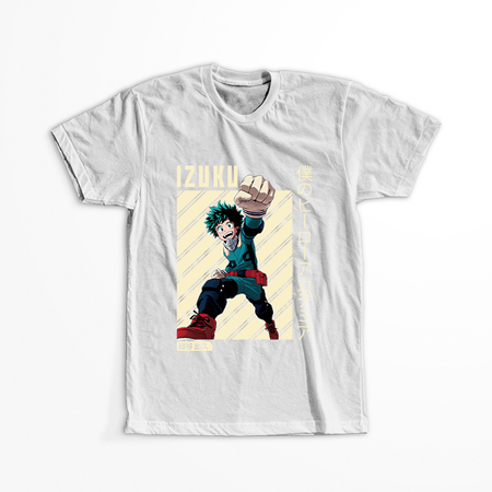 Koszulka Biała My Hero Academia / Akademia bohaterów - WYBIERZ KOLOR KOSZULKI I FASON