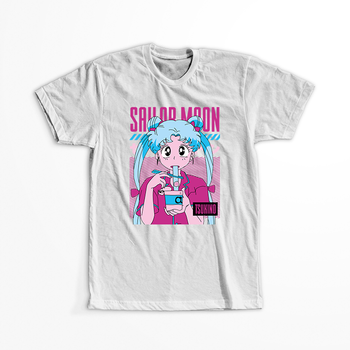 Koszulka Biała - Czarodziejka z księżyca / Sailor Moon - WYBIERZ KOLOR KOSZULKI I FASON