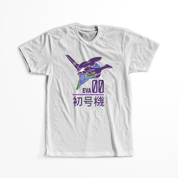 Koszulka Biała Neon Genesis Evangelion - WYBIERZ KOLOR KOSZULKI I FASON