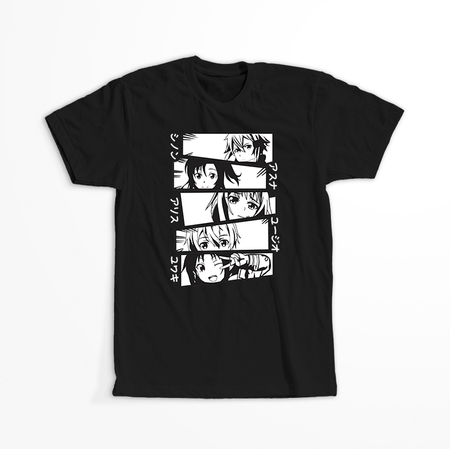 Koszulka Czarna Sword Art Online - WYBIERZ KOLOR KOSZULKI I FASON