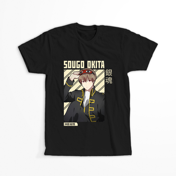 Koszulka Czarna Gintama WYBIERZ KOLOR KOSZULKI I FASON