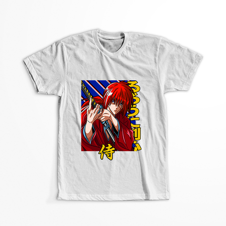 Koszulka Biała Rurouni Kenshin WYBIERZ KOLOR KOSZULKI I FASON