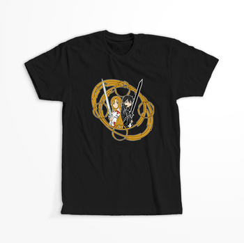 Koszulka Czarna Sword Art Online - WYBIERZ KOLOR KOSZULKI I FASON