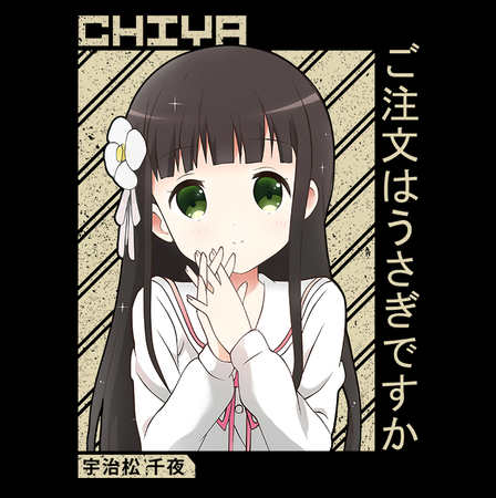 Koszulka Czarna - Is the Order a Rabbit?  - WYBIERZ KOLOR KOSZULKI I FASON