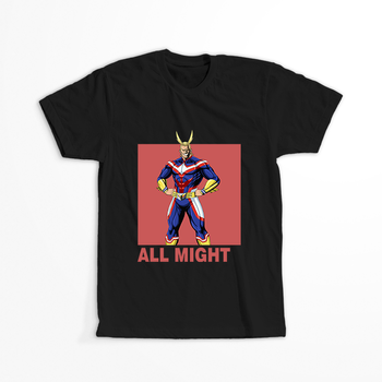 Koszulka Czarna My Hero Academia / Akademia bohaterów - WYBIERZ KOLOR KOSZULKI I FASON