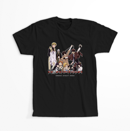 Koszulka Czarna - Bungou Stray Dogs - WYBIERZ KOLOR KOSZULKI I FASON