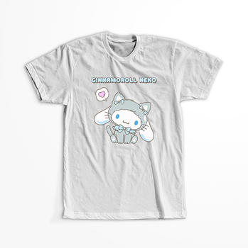 Koszulka Biała -  Cinnamoroll - WYBIERZ KOLOR KOSZULKI I FASON