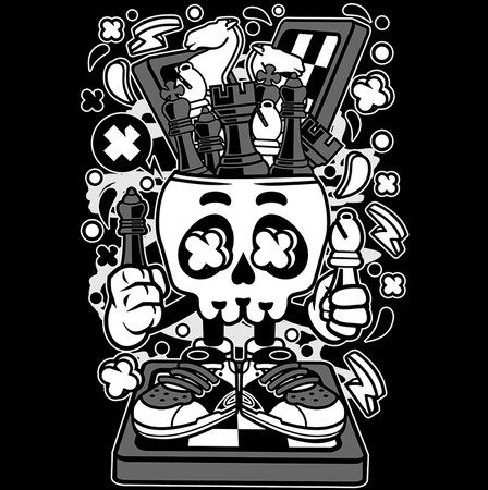 Koszulka Czaszka WYBIERZ KOLOR KOSZULKI I FASON