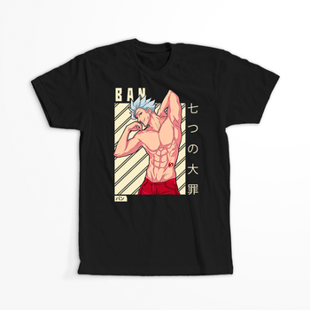 Koszulka Czarna Seven Deadly Sins - WYBIERZ KOLOR KOSZULKI I FASON