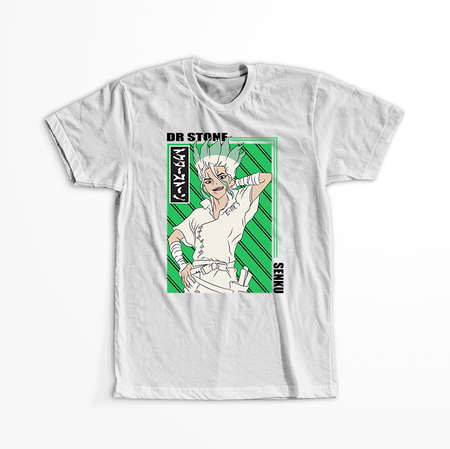 Koszulka Biała Dr. Stone - WYBIERZ KOLOR KOSZULKI I FASON