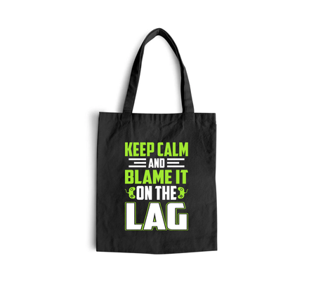 Torba z uszami z Keep calm and blame it on the lag