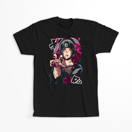 Koszulka Czarna Naruto / Boruto - WYBIERZ KOLOR KOSZULKI I FASON