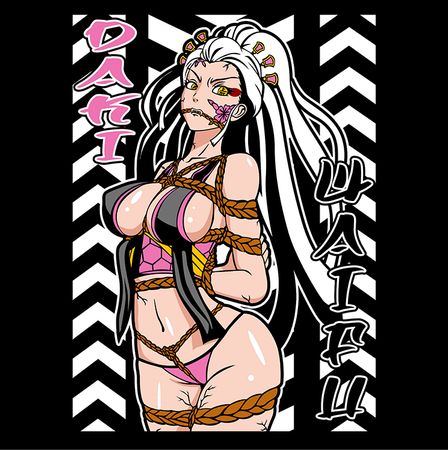 Koszulka Czarna Demon Slayer / Kimetsu no Yaiba / Miecz zabójcy demonów - WYBIERZ KOLOR KOSZULKI I FASON