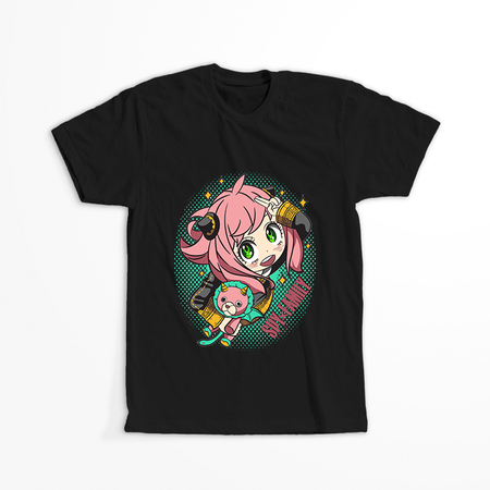 Koszulka Czarna Spy X Family - WYBIERZ KOLOR KOSZULKI I FASON