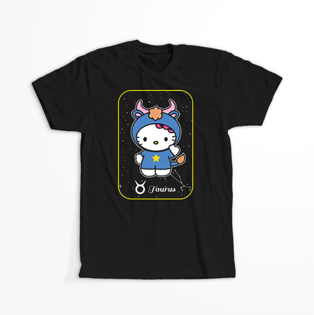 Koszulka Czarna - Hello Kitty - WYBIERZ KOLOR KOSZULKI I FASON