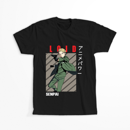 Koszulka Czarna Spy X Family - WYBIERZ KOLOR KOSZULKI I FASON