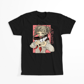 Koszulka Czarna My Hero Academia / Akademia bohaterów - WYBIERZ KOLOR KOSZULKI I FASON