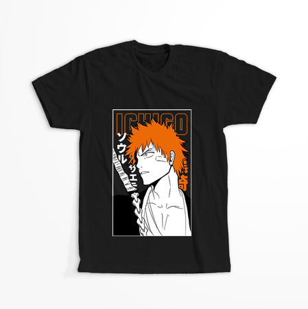 Koszulka Czarna Bleach - WYBIERZ KOLOR KOSZULKI I FASON