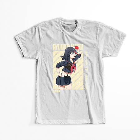 Koszulka Biała - Kill La Kill - WYBIERZ KOLOR KOSZULKI I FASON