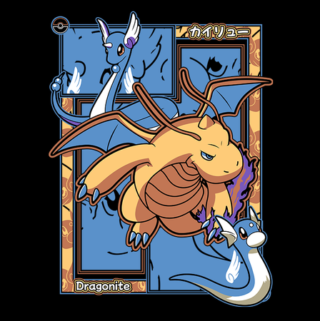 Koszulka Czarna - Pokemon x Naruto - WYBIERZ KOLOR KOSZULKI I FASON