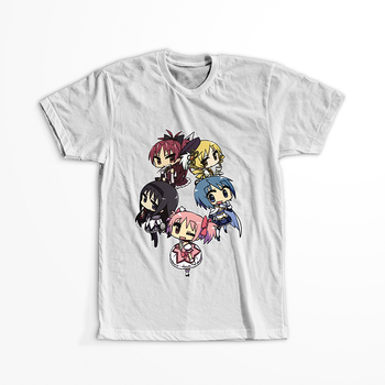 Koszulka Biała - Puella Magi Madoka Magica - WYBIERZ KOLOR KOSZULKI I FASON