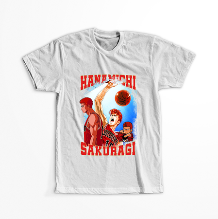 Koszulka Biała Slam Dunk WYBIERZ KOLOR KOSZULKI I FASON