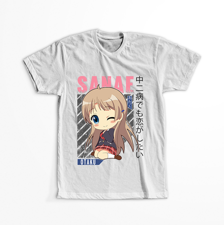 Koszulka Biała Chuunibyou demo Koi ga Shitai! / Love, Chunibyo & Other Delusions! - WYBIERZ KOLOR KOSZULKI I FASON