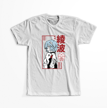 Koszulka Biała Neon Genesis Evangelion - WYBIERZ KOLOR KOSZULKI I FASON