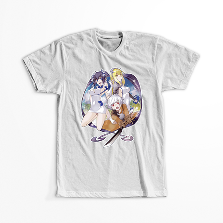 Koszulka Biała -  Is It Wrong to Try to Pick Up Girls in a Dungeon? - WYBIERZ KOLOR KOSZULKI I FASON