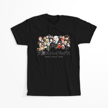 Koszulka Czarna - Bungou Stray Dogs - WYBIERZ KOLOR KOSZULKI I FASON