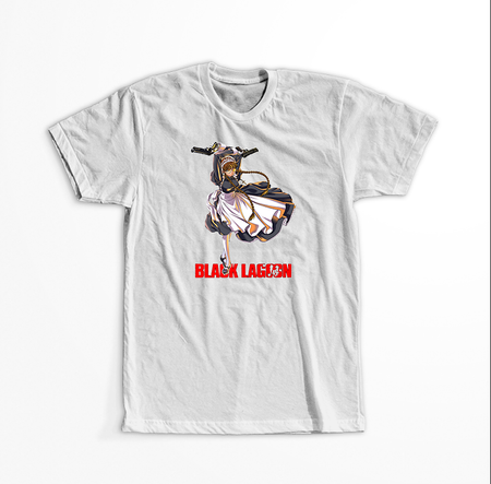 Koszulka Biała - Black Lagoon - WYBIERZ KOLOR KOSZULKI I FASON